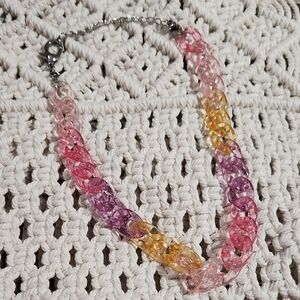 Melania Clara Colorful Chain Link Necklace